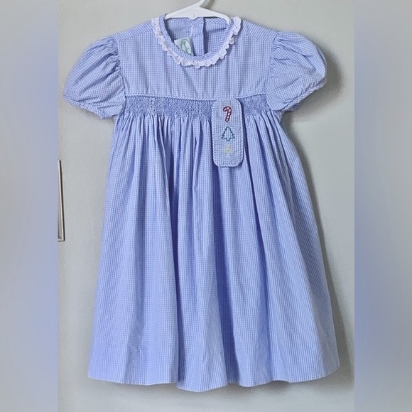 Grace & James Kids Blue Gingham
Celebration Dress Christmas Holiday Girl’s 4 4T - Picture 10 of 12